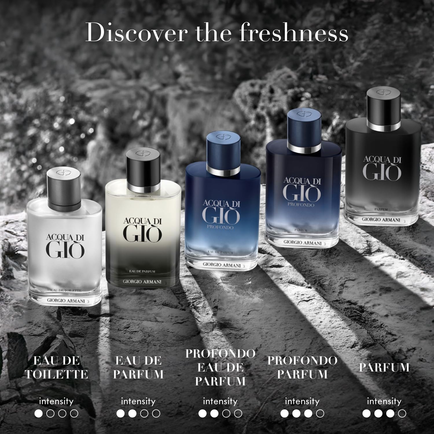 Armani Beauty Acqua di Giò Profondo Eau de Parfum Gift Set for Men | Travel Size + Full Size
