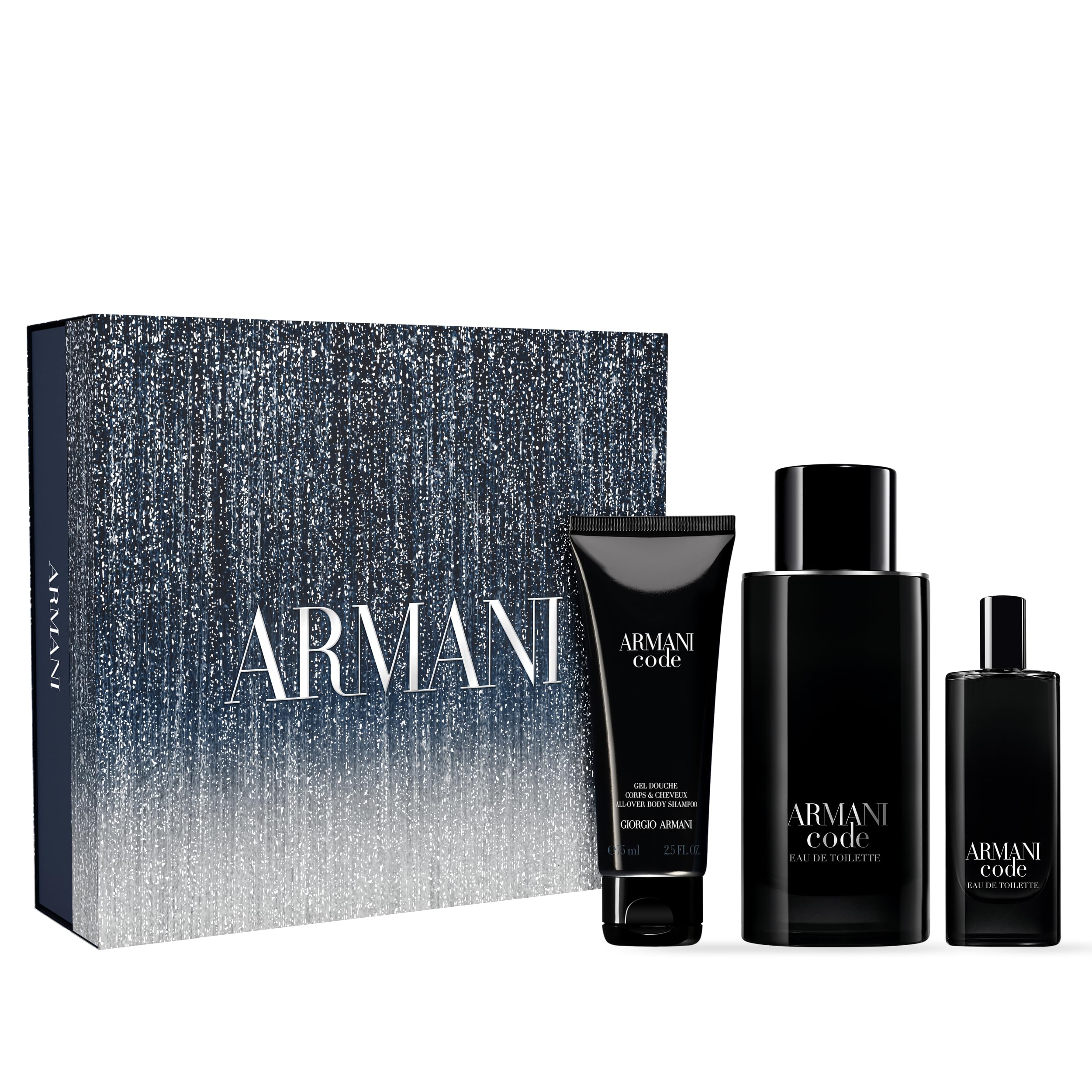 Armani Beauty Code Eau de Parfum – Men’s 3-Piece Gift Set (4.2 oz + 0.5 oz + Shower Gel)