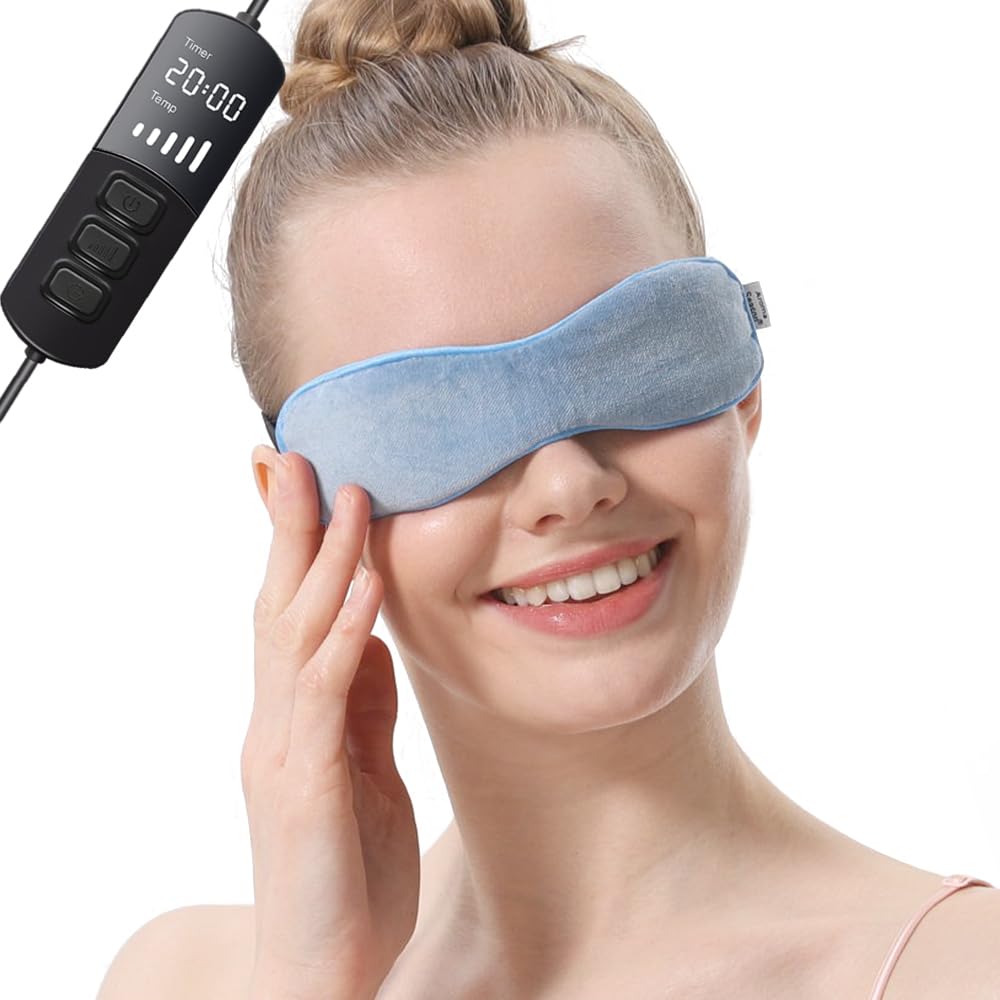 Aroma Season Heated Eye Mask for Dry Eyes – Flaxseed, Graphene FIR, USB Powered