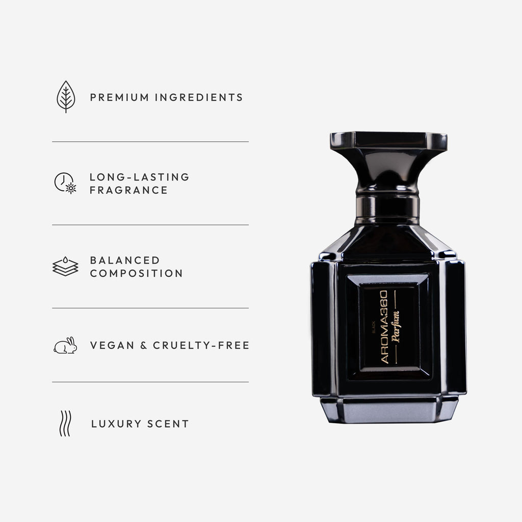 Aroma360 Men's Parfum - Luxurious Cologne with Sage, Tiaré Flower, Saffron & Moss - 200mL/6.7 fl oz