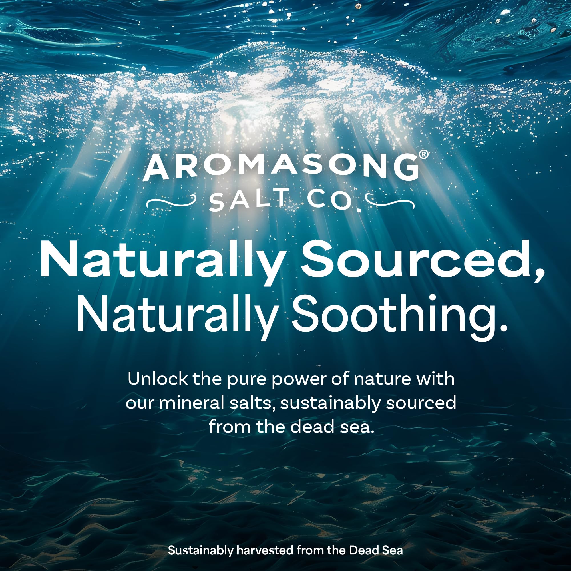 Aromasong Magnesium Flakes for Bath – Dead Sea Mineral Bath Salt, 4 lb Resealable Pack