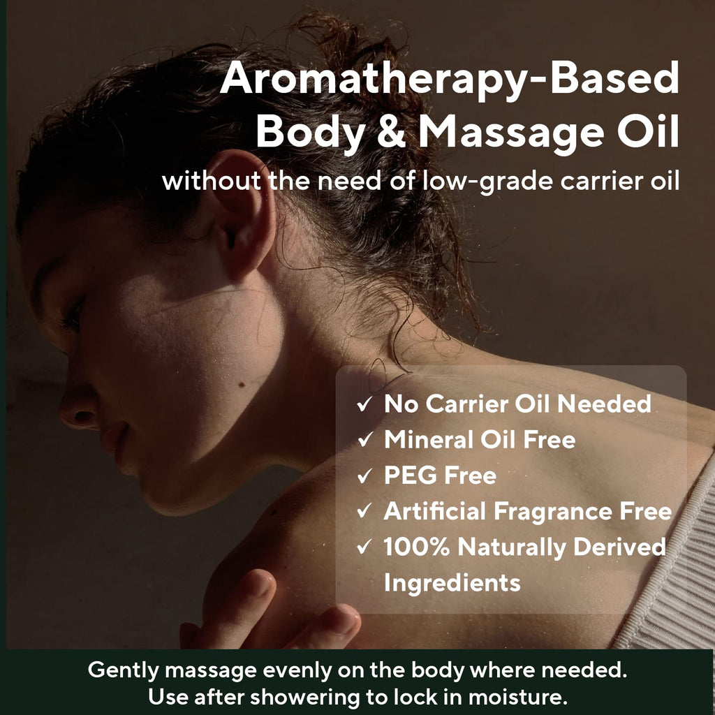 AROMATICA Embrace Body Oil – Patchouli & Neroli, Non-Greasy Aromatherapy Moisturizer 3.38 fl oz