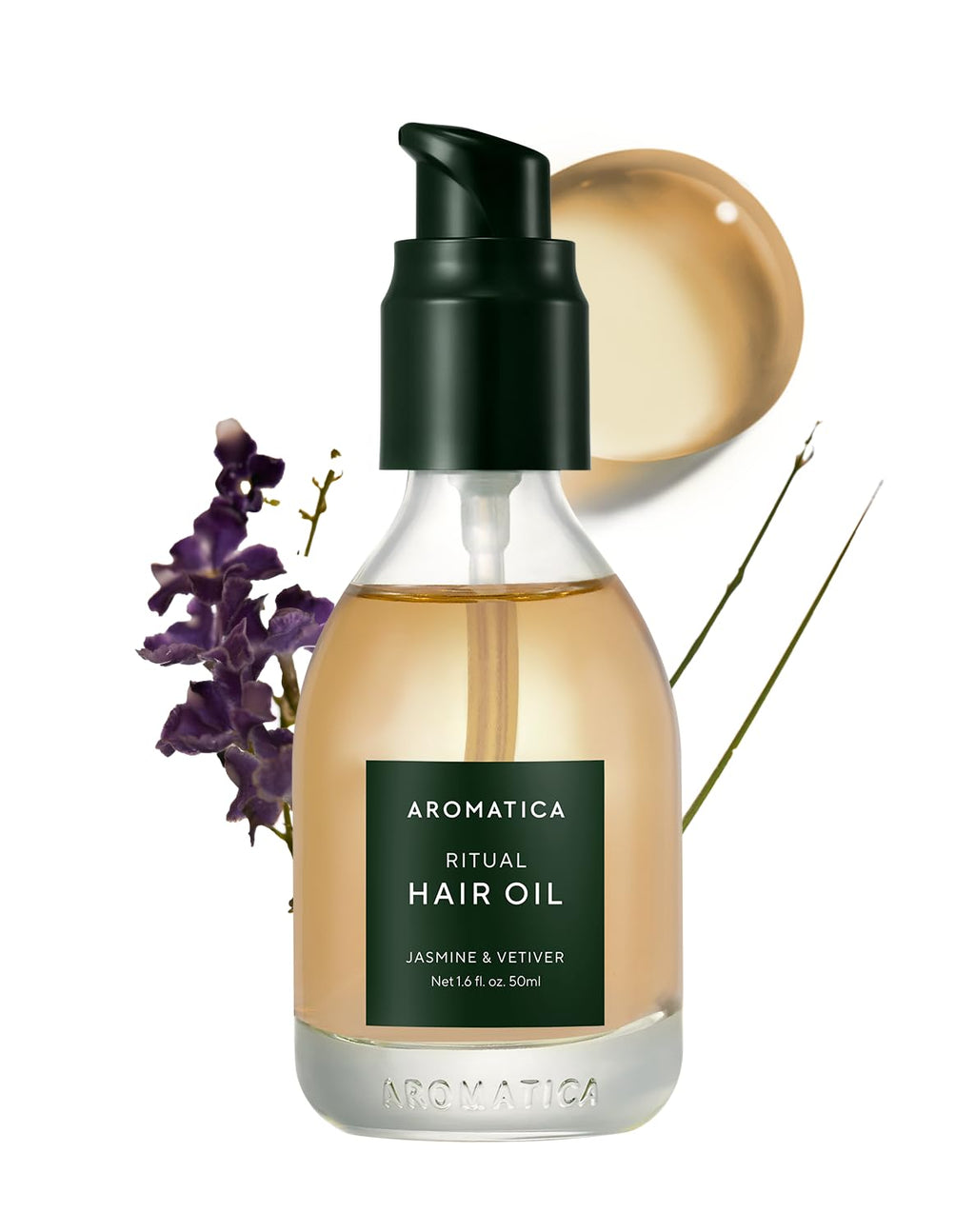AROMATICA Ritual Jasmine & Vetiver Hair Oil – Shine & Smooth Ends