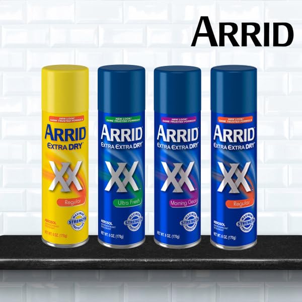 ARRID XX Morning Clean Anti-Perspirant Deodorant Spray – 6 oz (Pack of 9) | Maximum Strength Dryness & Freshness