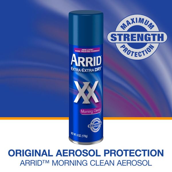 ARRID XX Morning Clean Anti-Perspirant Deodorant Spray – 6 oz (Pack of 9) | Maximum Strength Dryness & Freshness