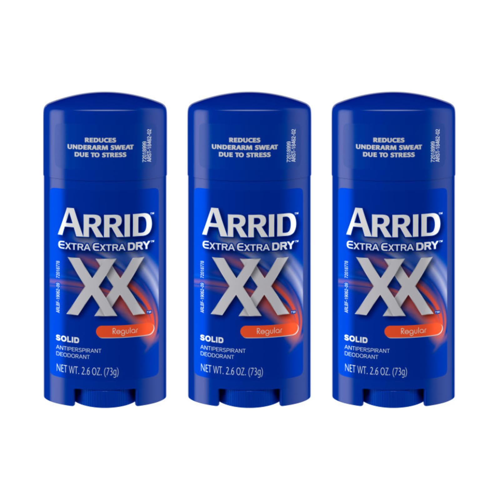 ARRID XX Anti-Perspirant Deodorant Solid Regular 2.6 oz — Pack of 3