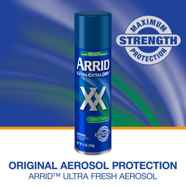 ARRID XX Ultra Clear Anti-Perspirant Deodorant Spray – Ultra Fresh 6 oz (Pack of 5)