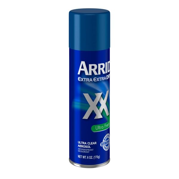 ARRID XX Ultra Clear Anti-Perspirant Deodorant Spray – Ultra Fresh 6 oz (Pack of 5)