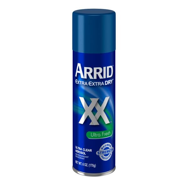 ARRID XX Ultra Clear Anti-Perspirant Deodorant Spray – Ultra Fresh 6 oz (Pack of 5)
