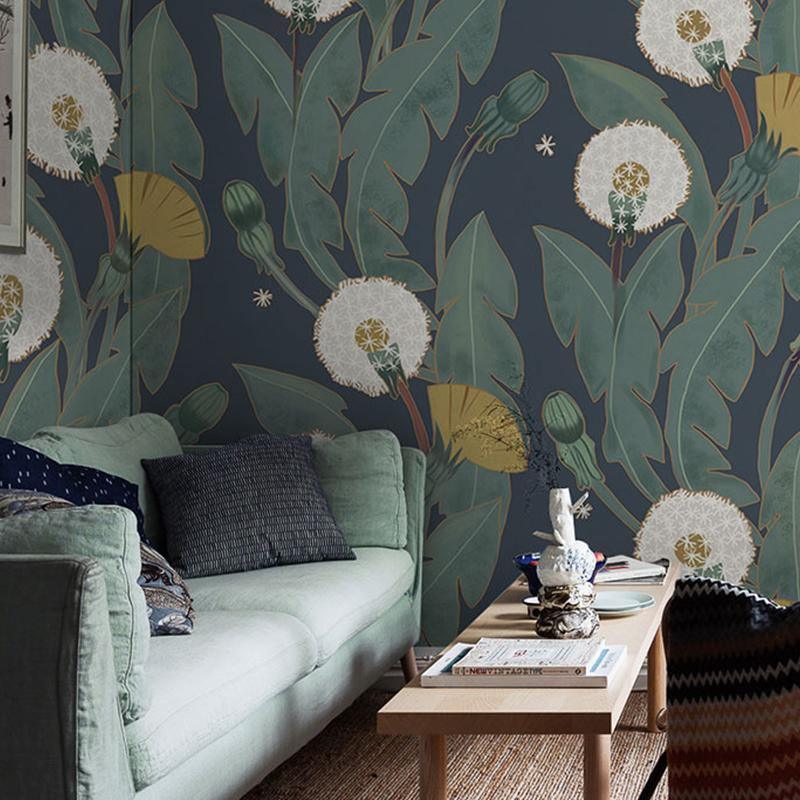 Art Nauveau Wallpaper, Dandelion