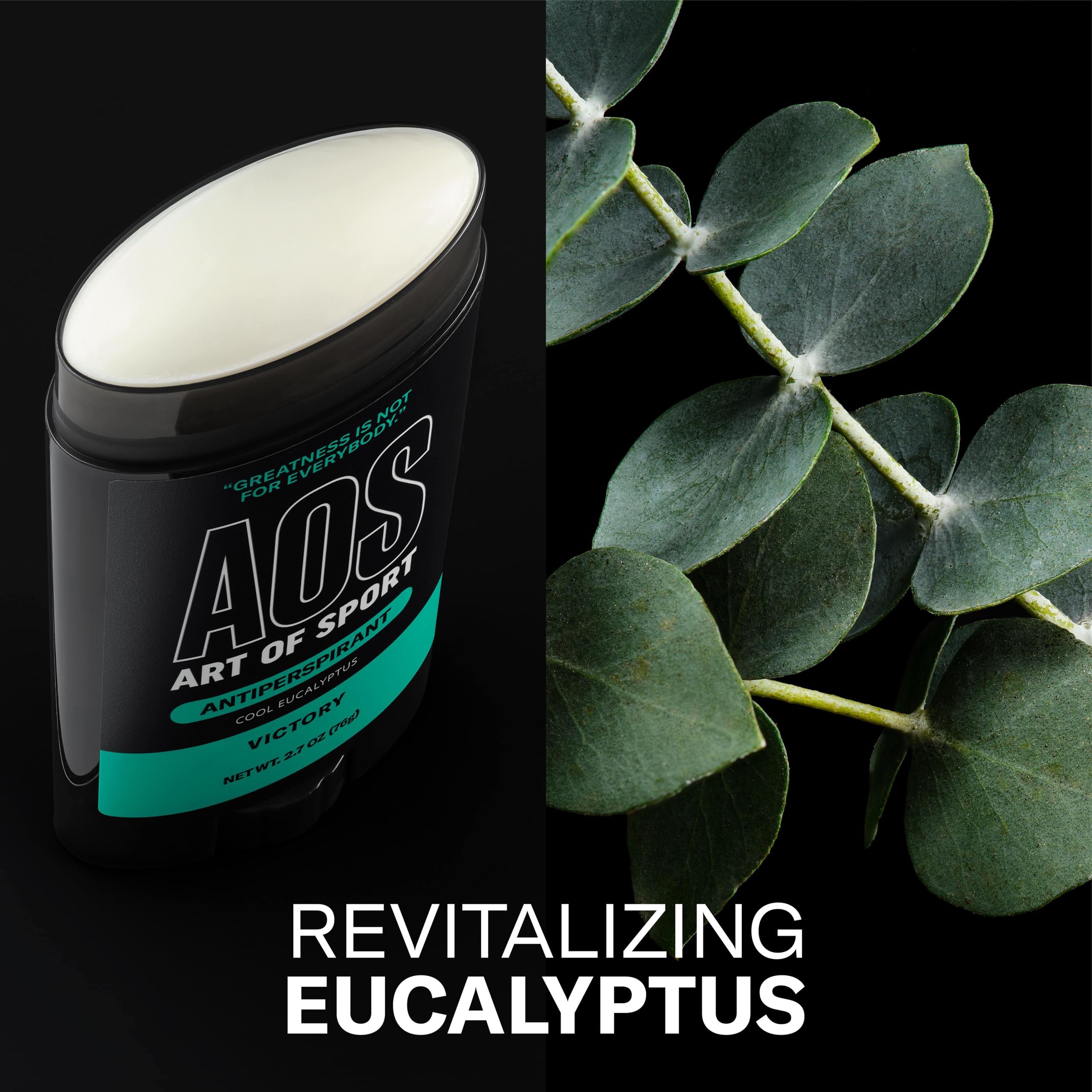 Art of Sport Men’s Antiperspirant with Eucalyptus – Victory Scent, Made with Natural Botanicals | 2.7 oz Pack of 2