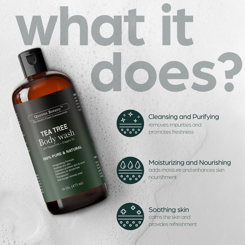 Artnaturals Antibacterial Tea Tree Oil Body Wash – Extra Strength 2-Pack