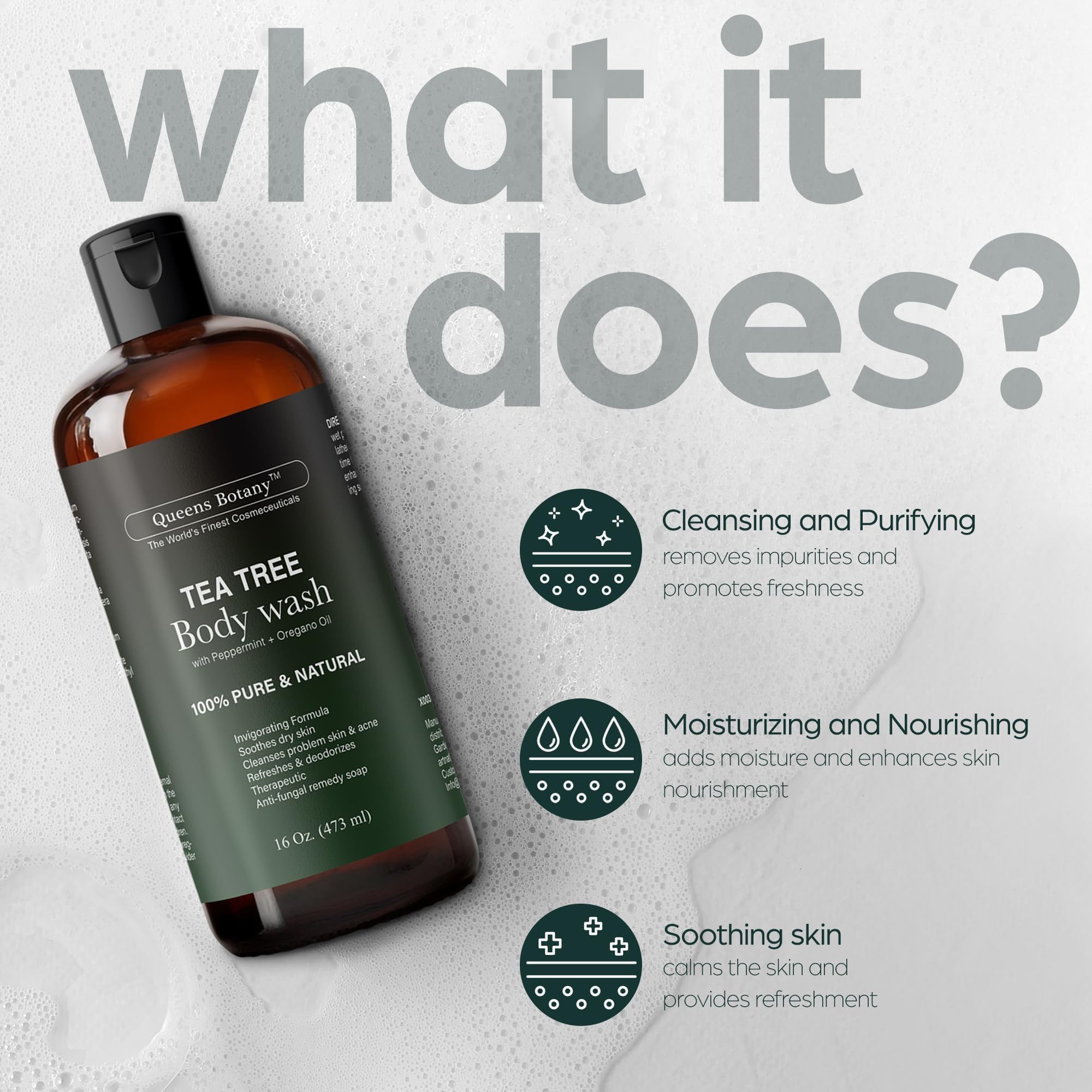 Artnaturals Antibacterial Tea Tree Oil Body Wash – Extra Strength 2-Pack