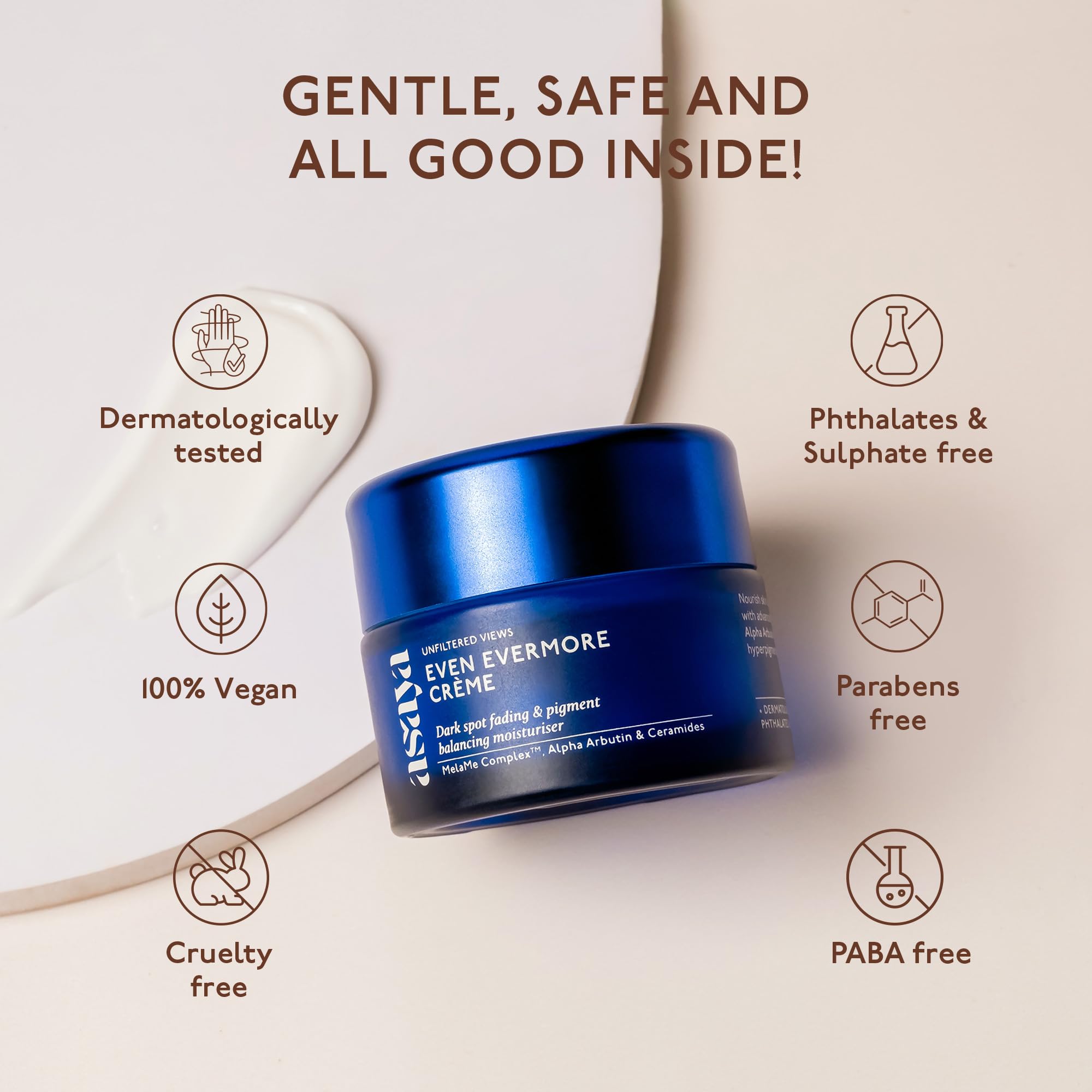 Asaya Ceramides Moisturizer with Alpha Arbutin | Even Tone, Deep Hydration | 1.76 Oz