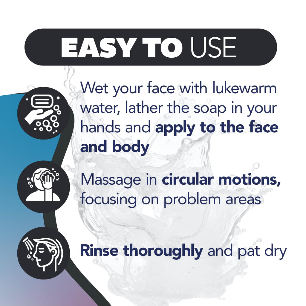 Asepxia Salicylic Acid & Activated Charcoal Bar Soap – Acne Treatment, Deep Cleansing Facial Cleanser, 4 Oz, 5-Pack