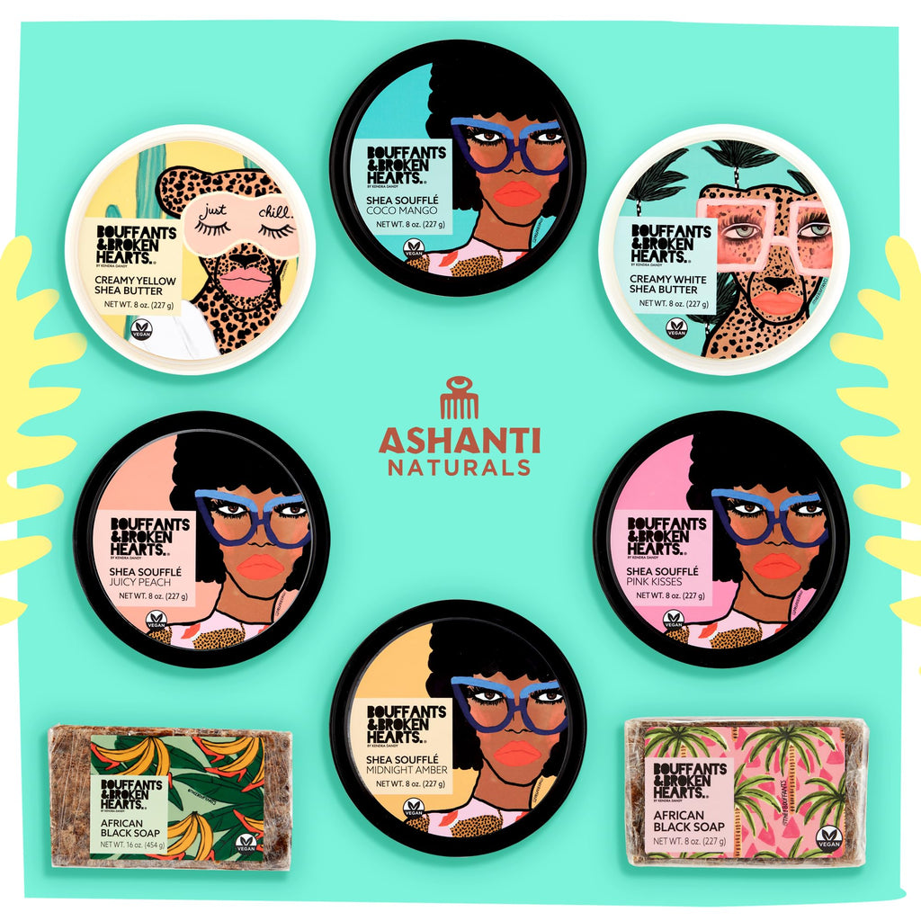 Ashanti Naturals Scented Whipped Shea Butter for Skin | Juicy Peach Souffle, 8oz