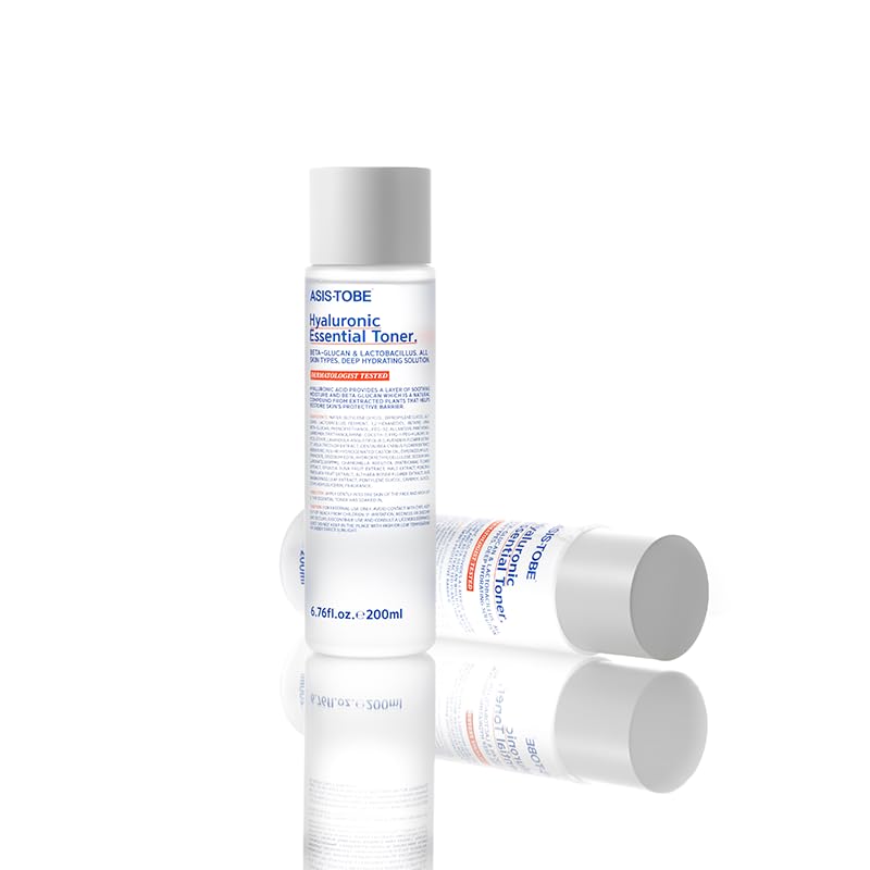 ASIS-TOBE Hyaluronic Essential Toner – 200ml | Lightweight Hydration for All Skin Types | Korean Skincare