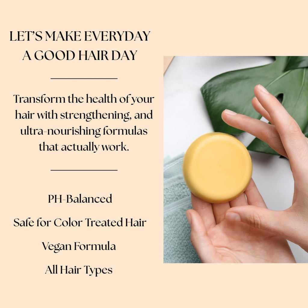 Aspen Kay Naturals Solid Lemongrass & Sweet Orange Conditioner Bar - 2.3 oz (2-Pack), Organic, Sulfate-Free, Cruelty-Free