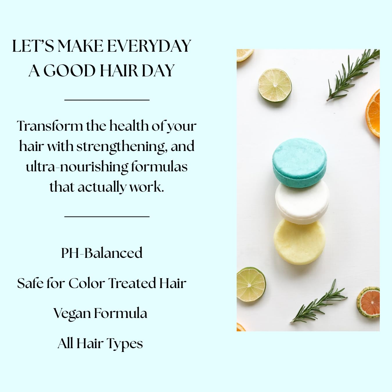 Aspen Kay Naturals Solid Shampoo Bar – Rosemary & Peppermint, 3 oz | Sulfate-Free & Vegan