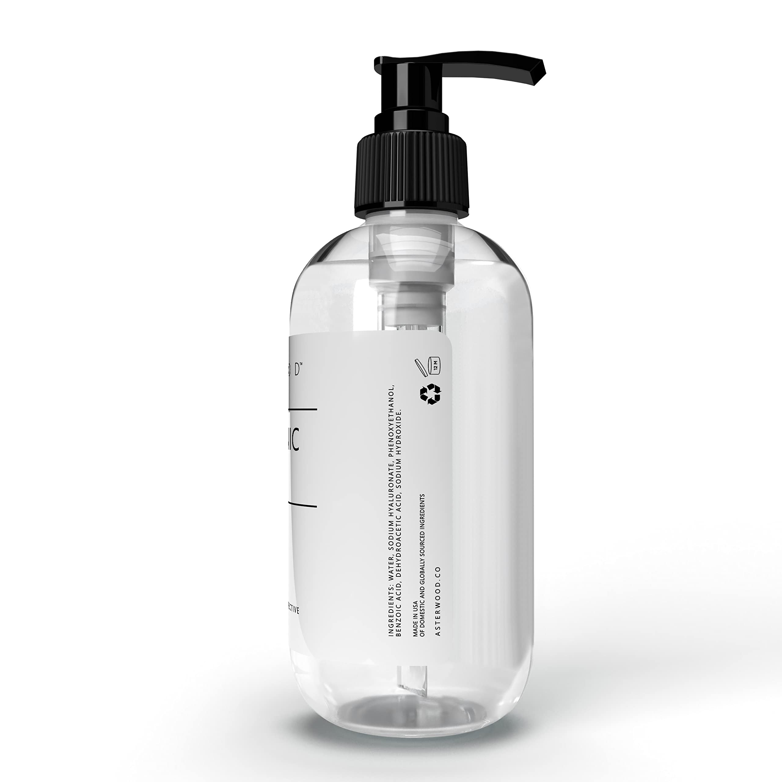 Asterwood Hyaluronic Acid Serum – Hydration, Plumping, Fragrance-Free (8 oz)
