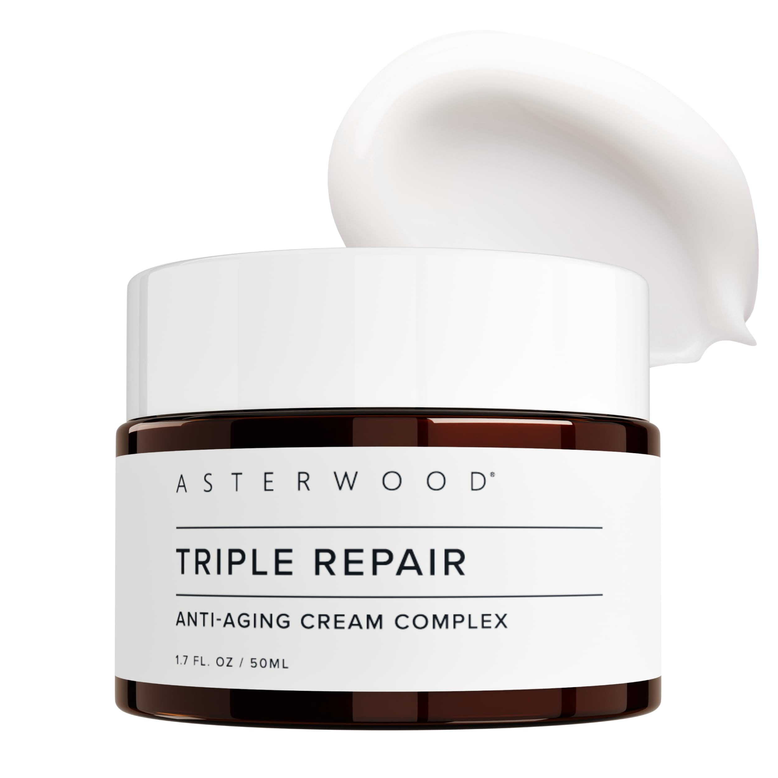 Asterwood Matrixyl 3000 + Argireline + Vitamin C Cream – Fragrance-Free Triple Repair with Hyaluronic Acid (1.7 Fl Oz)