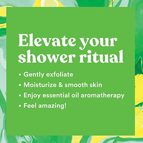 ASUTRA Dead Sea Salt Essential Oil Body Scrub Exfoliator – Cooling Cucumber, 16 oz