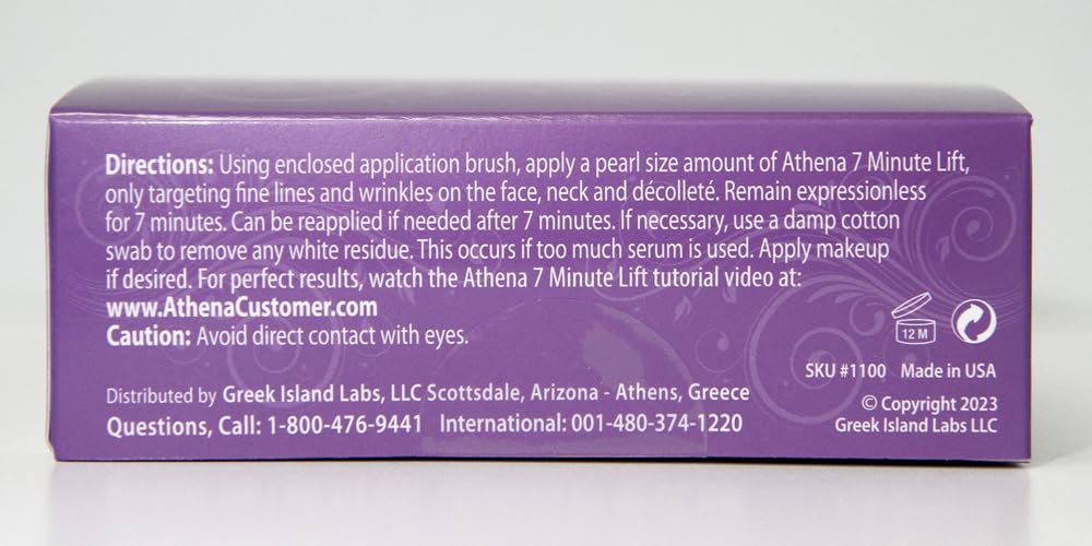 Athena 7 Minute Lift – Organic Lifting & Firming Serum for Face, Eye & Neck | 7-Minute Smoothing