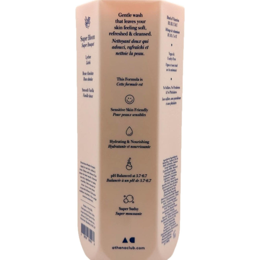 Athena Club Super Bloom Creamy Body Wash – Vegan, pH-Balanced, Sulfate-Free