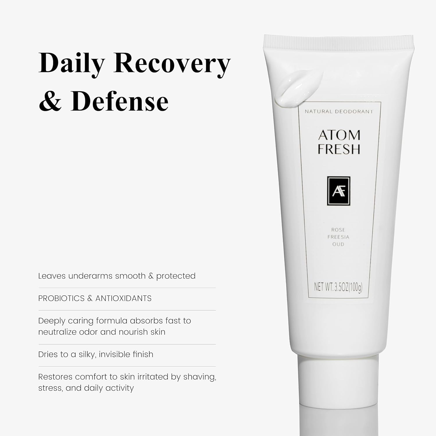 Atom Fresh Laboratory Gift Set for Women – Rose Freesia Oud: Body Wash, Lotion, Deodorant & Hand Cream