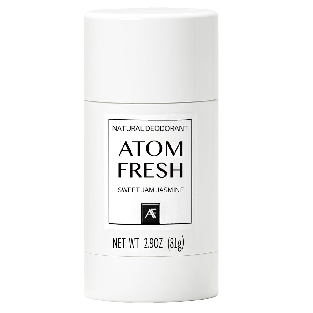 Atom Fresh Laboratory Natural Deodorant for Women — 72H Odor Protection, Aluminum & Baking Soda Free | Sweet Jasmine