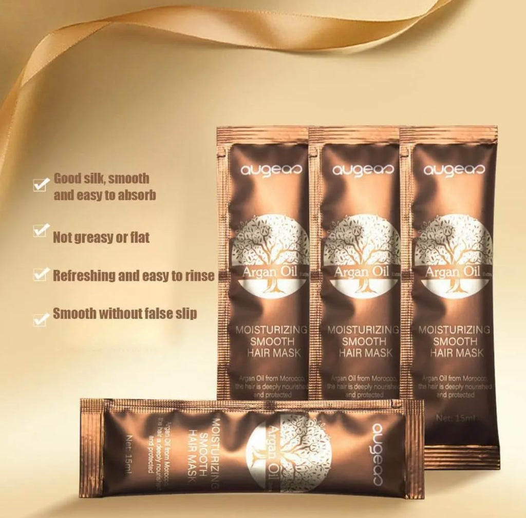 Augeas Argan Oil Hair Mask – Travel-Ready 15ml, 10-Pack