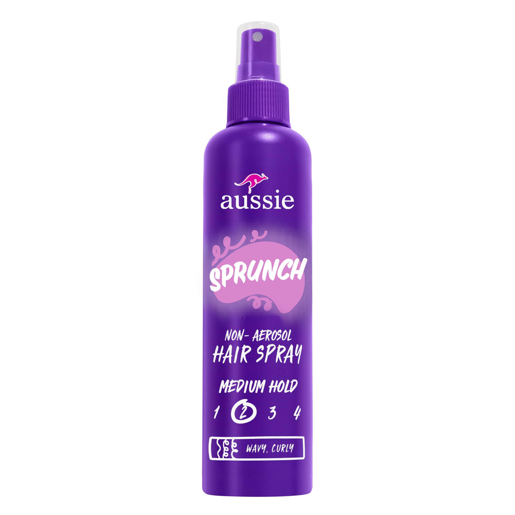 Aussie Hairspray 8.5 fl oz (Pack of 3) – Sprunch Non-Aerosol Curl Hold