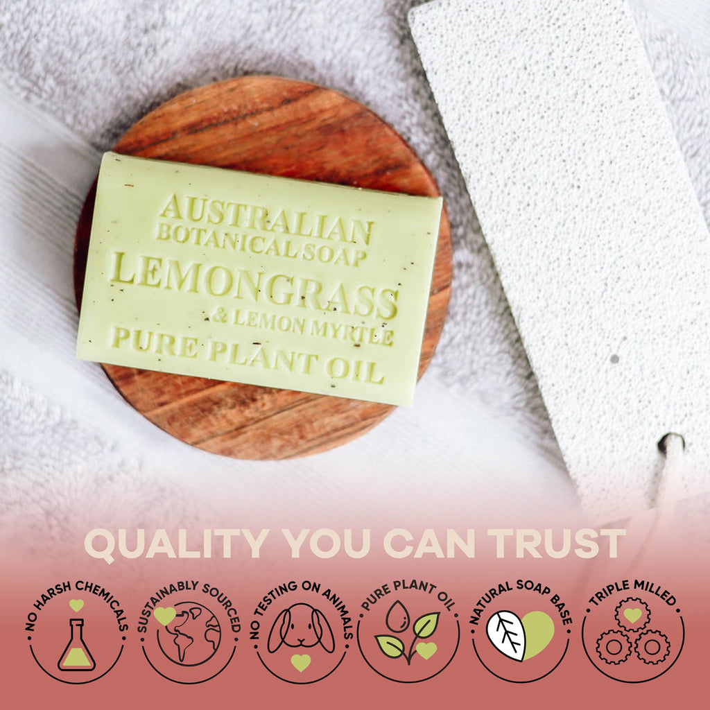 Australian Botanical Goat Milk Soap – 8-Bar Variety Pack with Eucalyptus, Sandalwood, Coconut & More