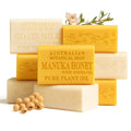 Australian Botanical Goats Milk & Manuka Honey Soap — 6.6 oz Triple-Milled Bars (Pack of 8)