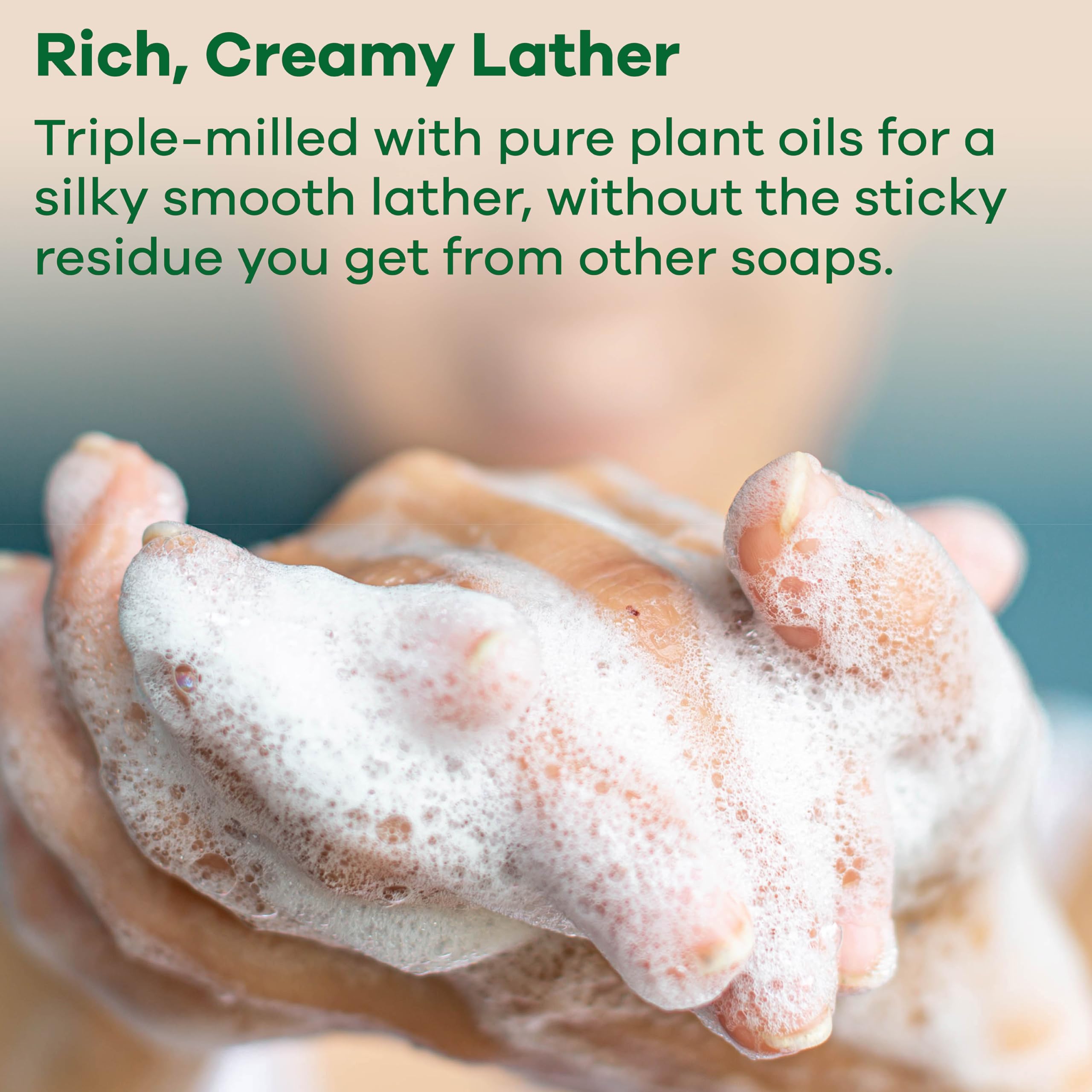 Australian Botanical Soap Aloe Vera with Green Tea Extract – 6.6 oz Luxury Bar, Pack of 4