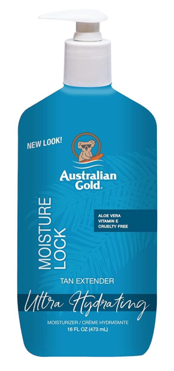 Australian Gold Moist Lock Tan Extender 16oz Pump (Pack of 3)