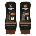 Australian Gold SPF 15 Lotion Bronzer Twin Pack – 8 fl oz x 2 | Broad Spectrum SPF 15 & Instant Bronze