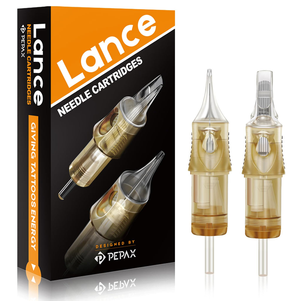 Autdor PEPAX Lance Tattoo Needles Cartridge 1211MGL – 20Pcs, #12 & 11 Magnum, 0.35mm, 5.0mm Taper