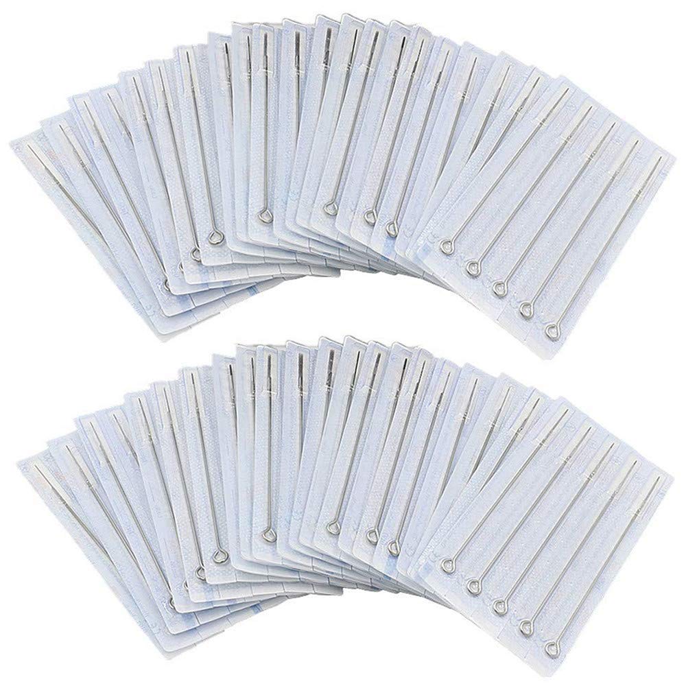 Autdor Tattoo Needles Set 200PCS - Mixed RL, RS & M1 Sterile Disposable Needles for Tattoo Guns