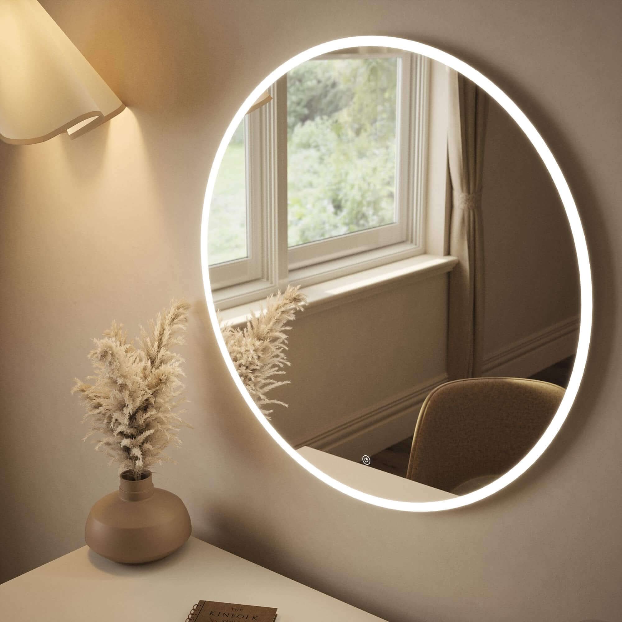 Ava Round Wall Mounted Mirror 80cm