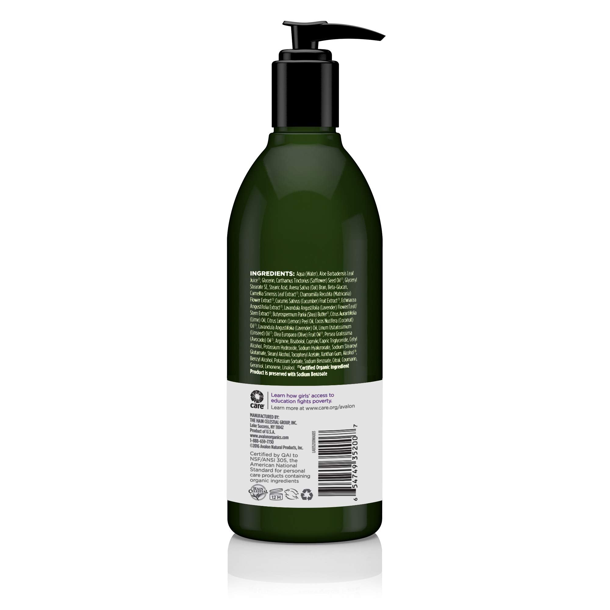 Avalon Organics Nourishing Lavender Lotion – 12 oz, Pack of 2 | Organic & Vegan