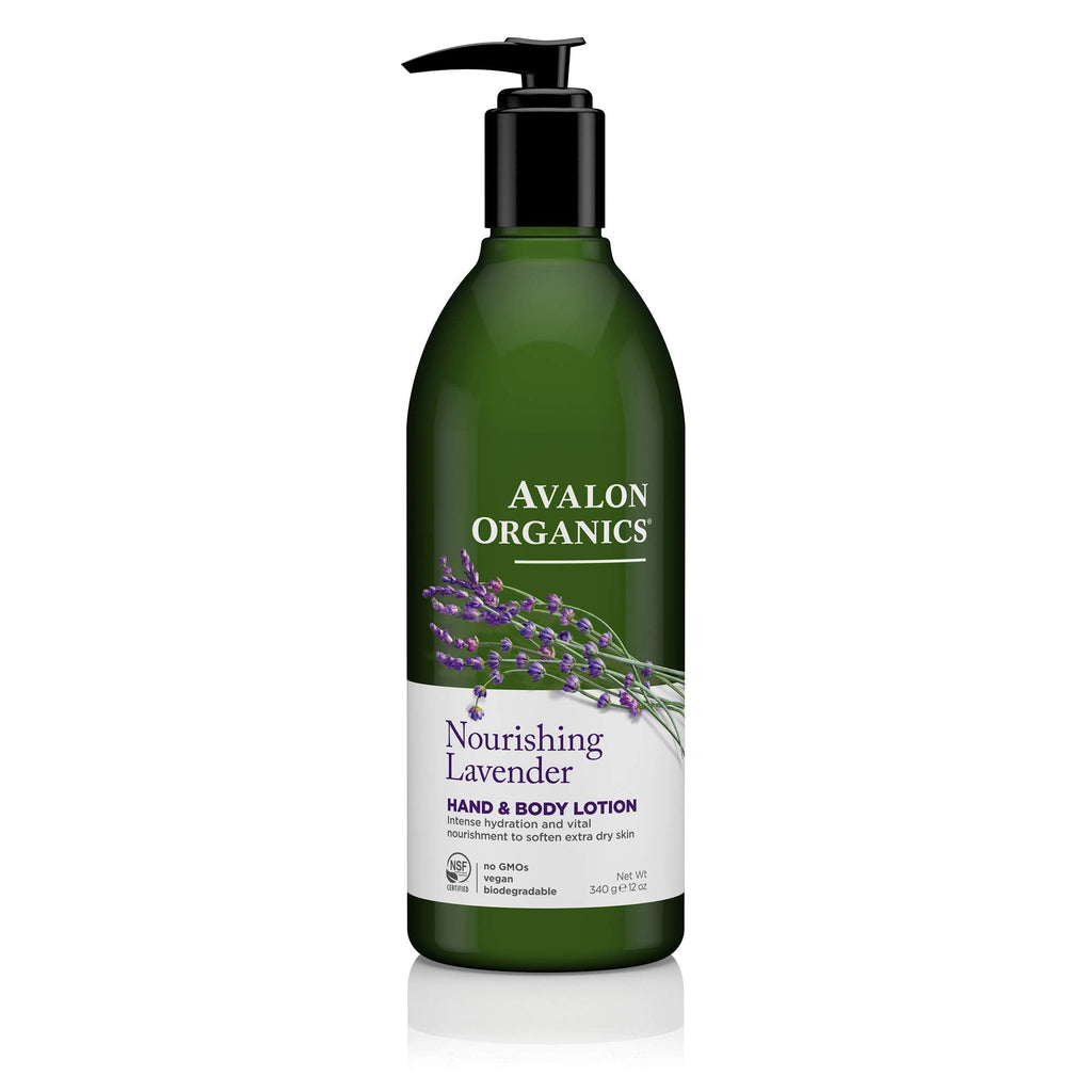 Avalon Organics Nourishing Lavender Lotion – 12 oz, Pack of 2 | Organic & Vegan