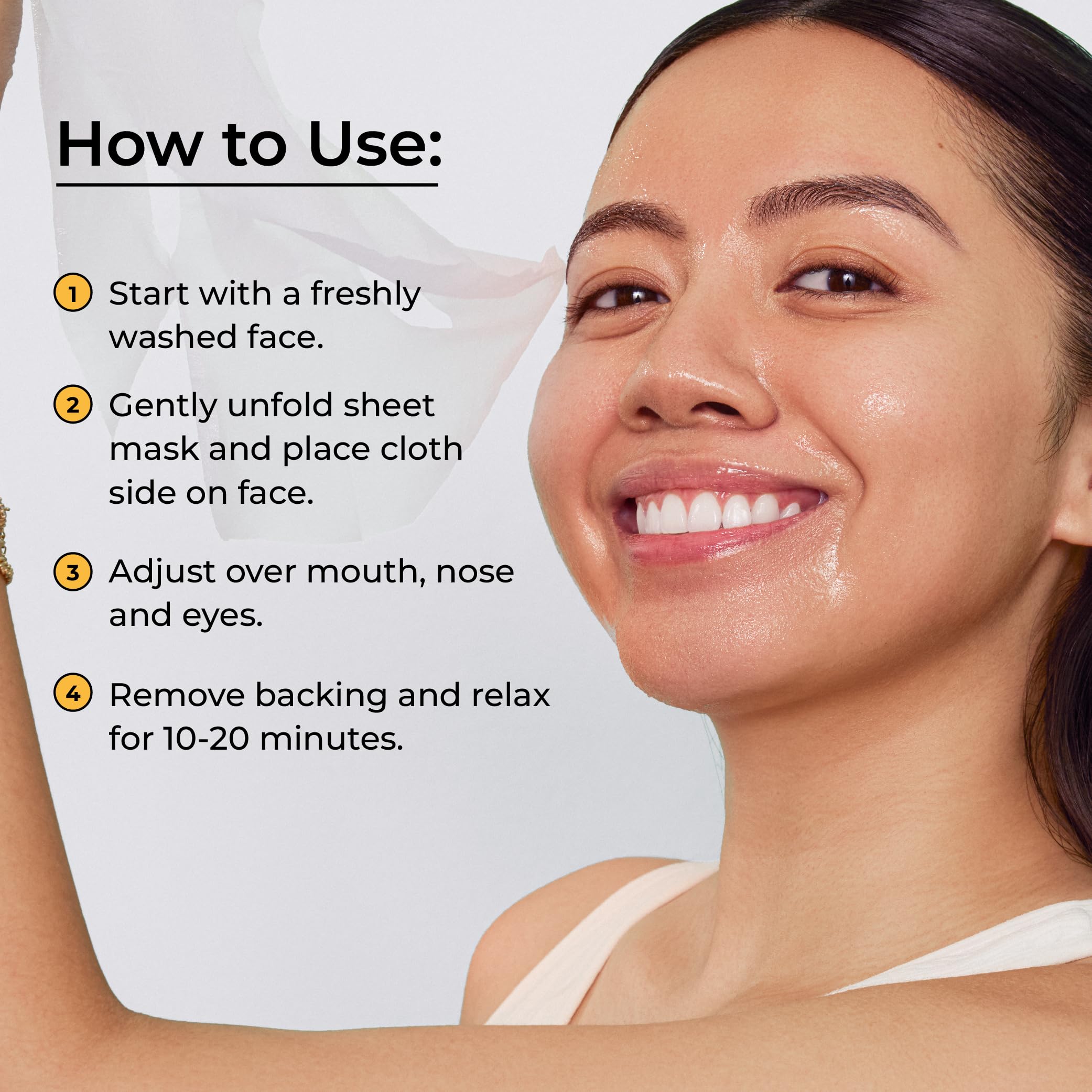 Avatara All-Stars 8-Pack Facial Sheet Masks | Clean Korean K-Beauty for Dry & Sensitive Skin (Fragrance-Free, Paraben-Free & Cruelty-Free)