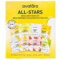 Avatara All-Stars 8-Pack Facial Sheet Masks | Clean Korean K-Beauty for Dry & Sensitive Skin (Fragrance-Free, Paraben-Free & Cruelty-Free)