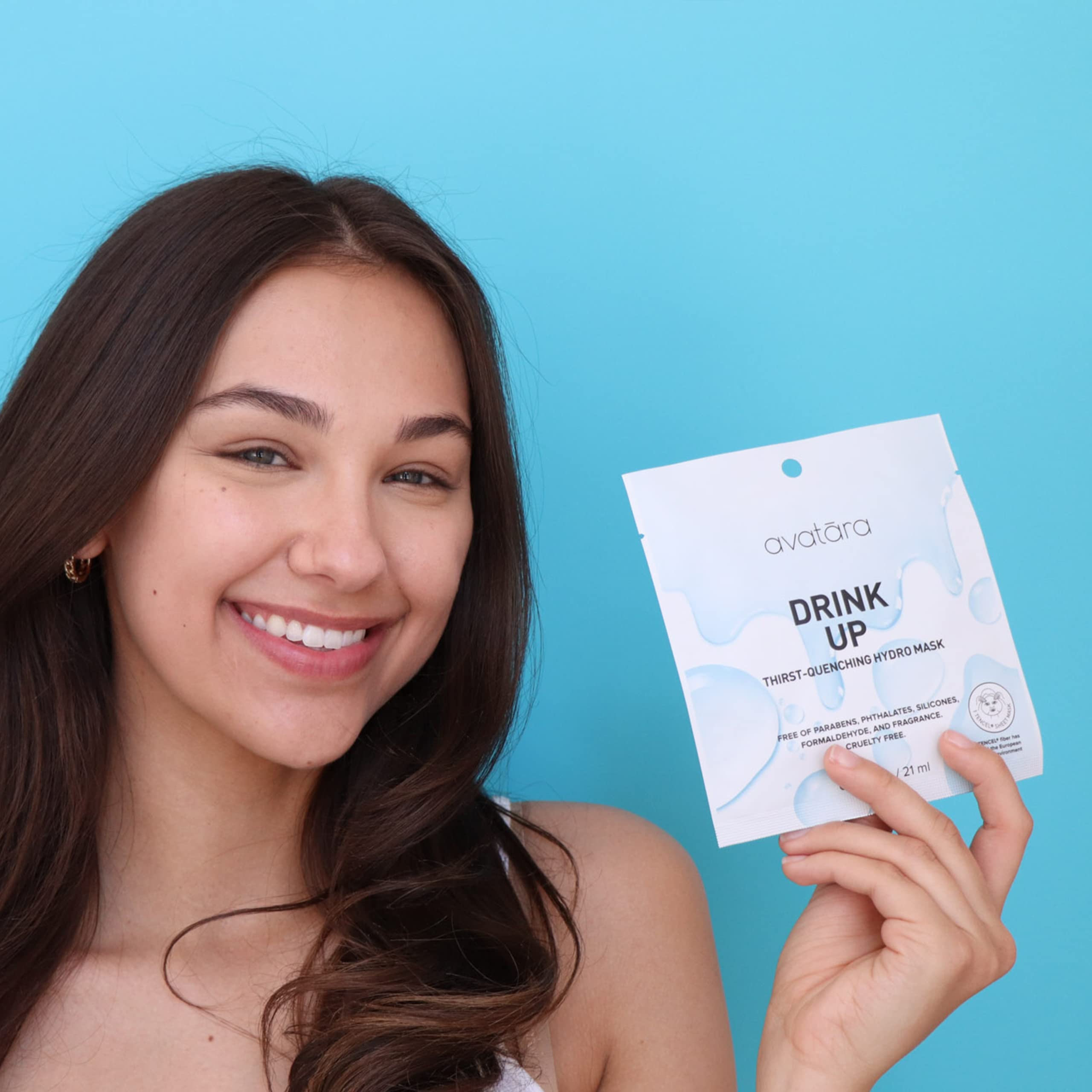 Avatara Drink Up Facial Mask – Hydrating 15-Sheet Mask with Aloe Vera & Licorice Root