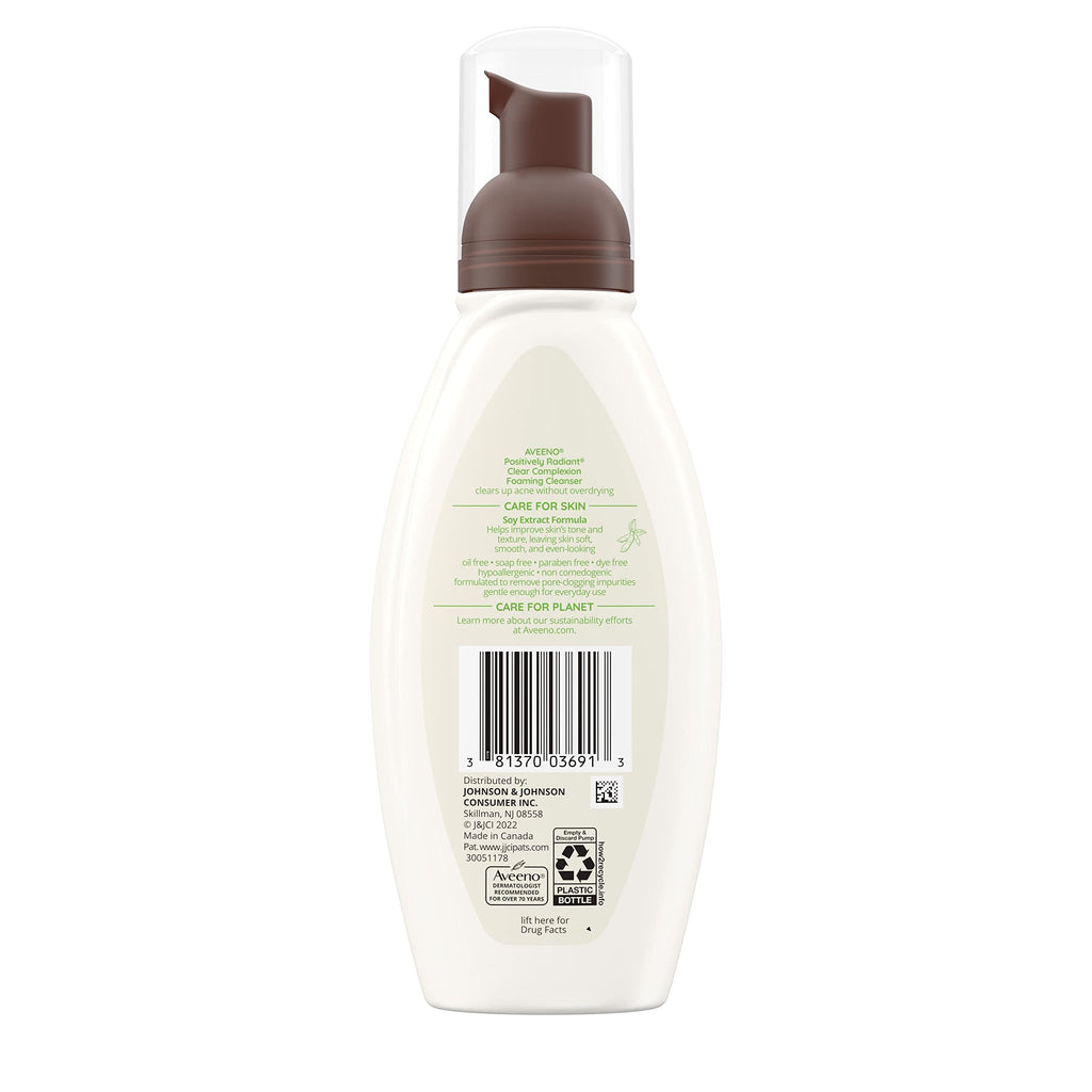 Aveeno Clear Complexion Foaming Cleanser with Salicylic Acid — 3-Pack, Oil-Free
