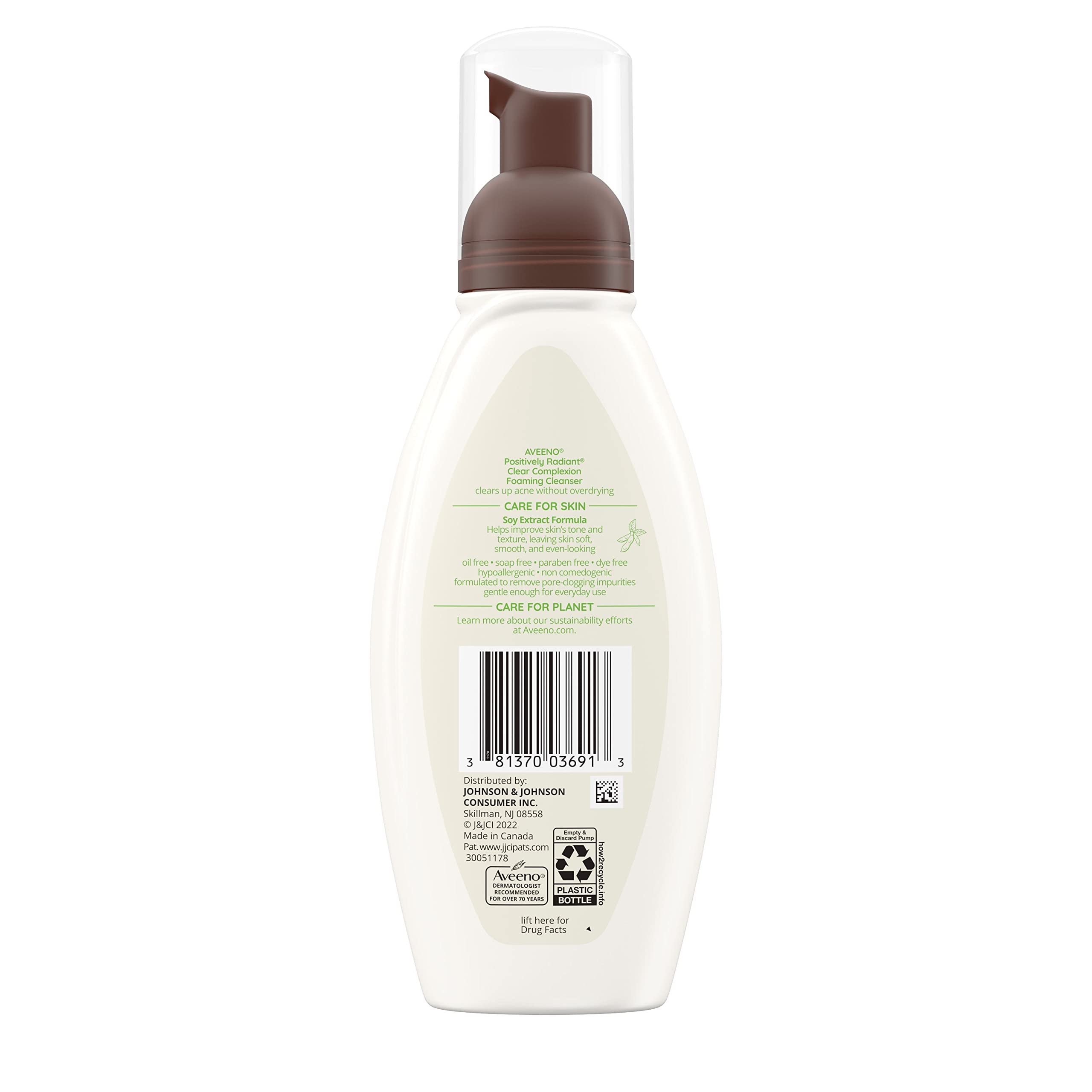 Aveeno Clear Complexion Foaming Cleanser with Salicylic Acid — 3-Pack, Oil-Free