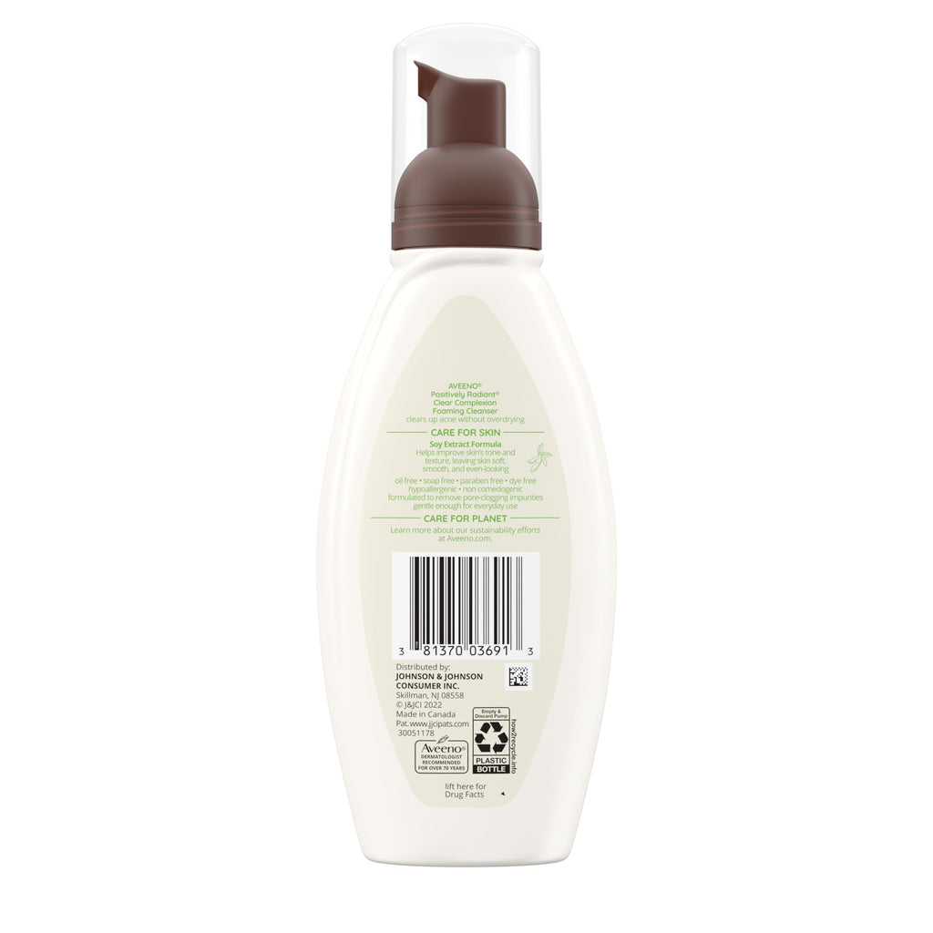 Aveeno Clear Complexion Foaming Cleanser with Salicylic Acid — 3-Pack, Oil-Free