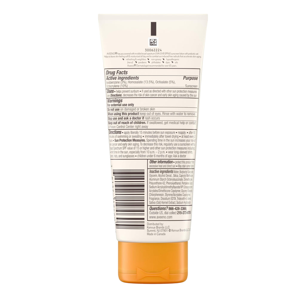 Aveeno Protect + Hydrate SPF 60 Body Sunscreen Lotion | Lightweight, Hydrating Protection