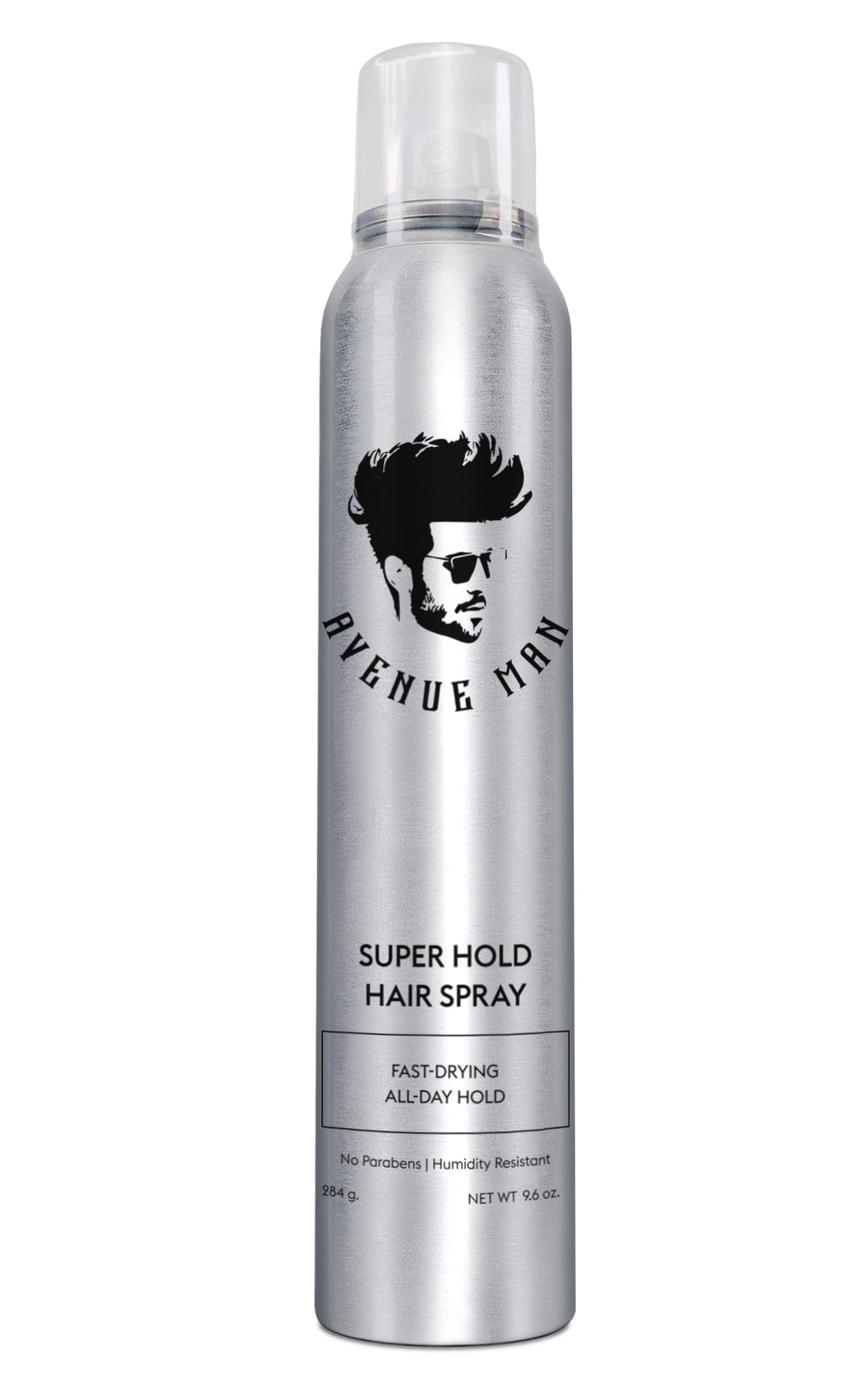 Avenue Man Super Hold Hairspray for Men – Fast-Drying Extra Hold, All-Day Control (10 oz)